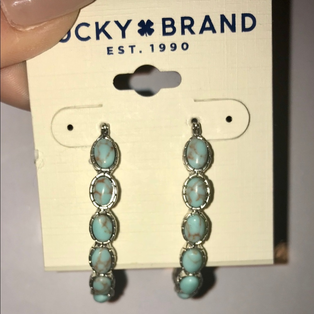 Brand new lucky brand hoop earrings!